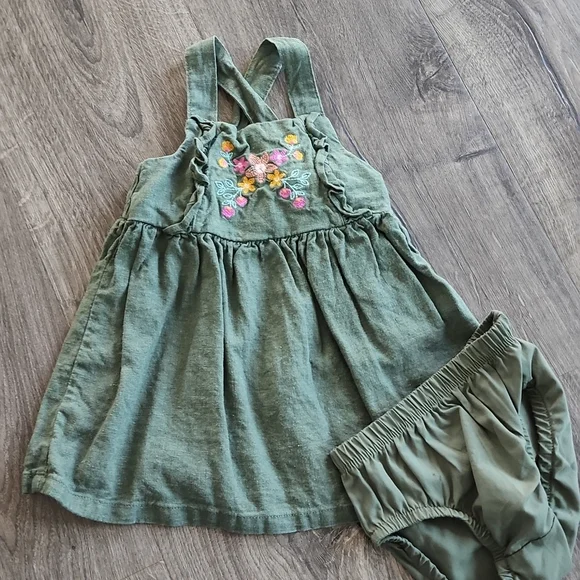 Carter's | Dresses | Olive Green Dress | Poshmark